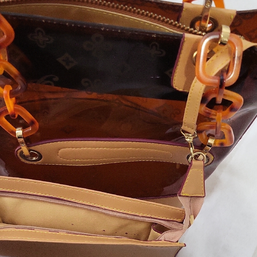 Stylish Brown Designer Tote Bag - Picture 6 of 16